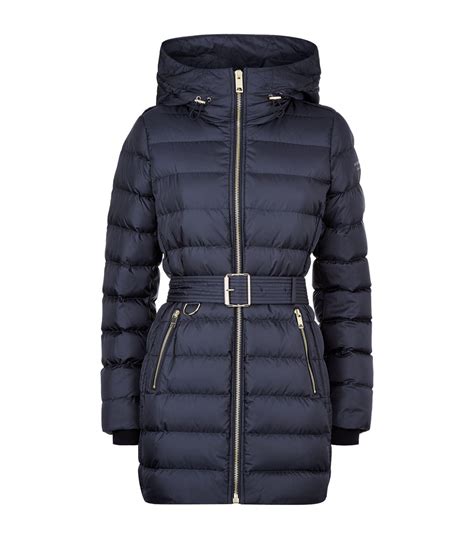 burberry puffer jacket women's|ladies belted puffer jacket.